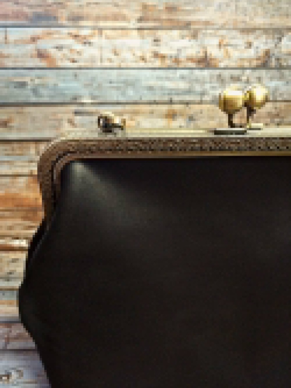 Handmade Custom Kisslock Classic Black Frame-Top Chain Shoulder Bag Coach 16 - Picture 3 of 7